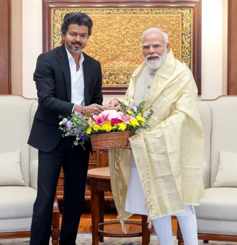 CM Joseph Vijay Calls on PM Modi at PMO in New Delhi