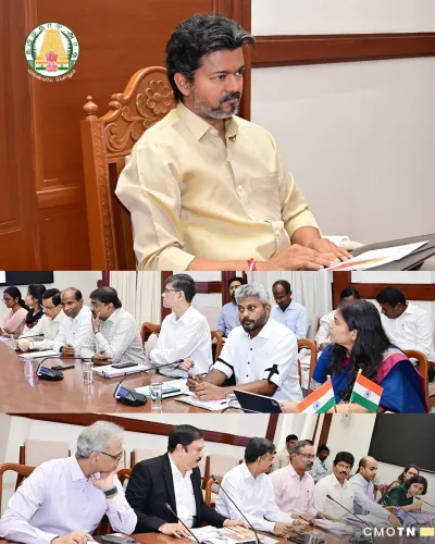 CM Joseph Vijay Chairs Industry Review Meet at Secretariat