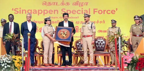CM Joseph Vijay Launches Singapenn Special Force Emblem
