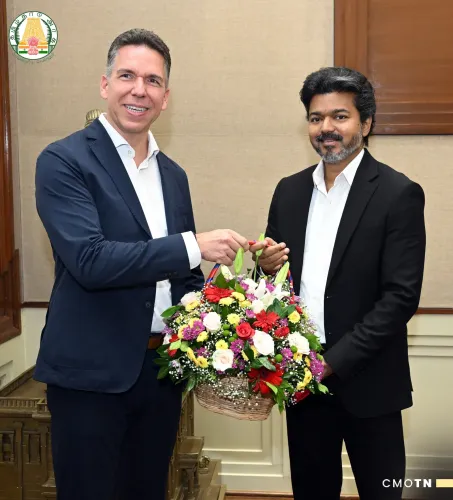 CM Joseph Vijay meets Daimler India MD at Secretariat