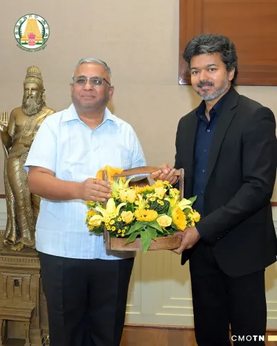 CM Joseph Vijay meets Kumudham Publications team at Secretariat