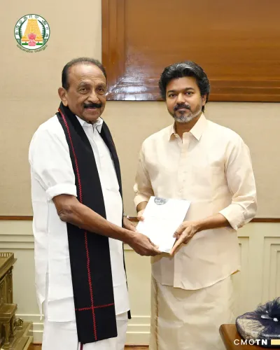 CM Joseph Vijay meets Vaiko at Secretariat