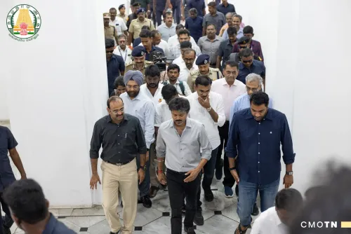 CM Joseph Vijay Reviews Chennai Flood Relief at Ripon Building