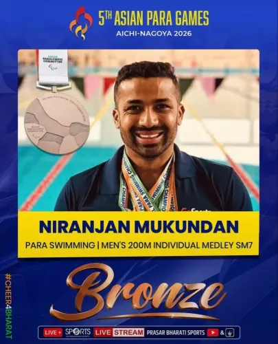 CM Karnataka Hails Niranjan Mukundan's Asian Para Games Bronze