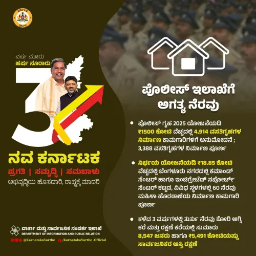CM Karnataka Marks 3 Years: Police Housing, Women Safety Wins
