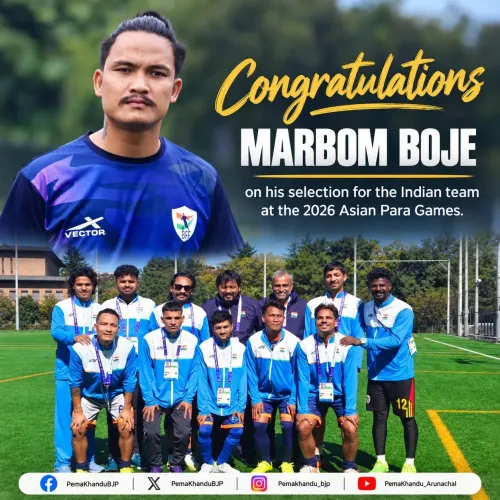 CM Khandu hails blind footballer Boje's Asian Para Games call-up