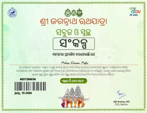 CM Majhi calls for clean Rath Yatra, takes Swachhata Pledge