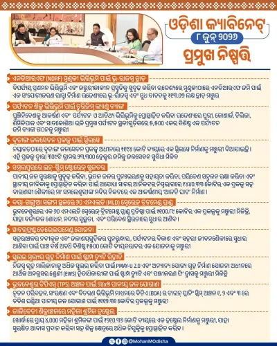CM Majhi Chairs Cabinet Meet, Clears Key Odisha Development Proposals