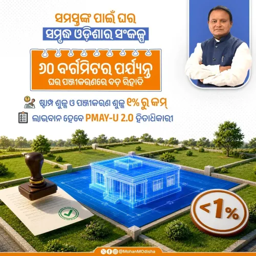 CM Majhi cuts stamp duty for PMAY-U 2.0 homebuyers in Odisha