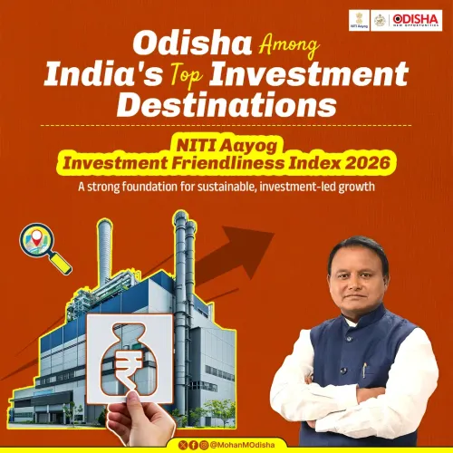 CM Majhi Hails Odisha's Top Rank in NITI Aayog Investment Index