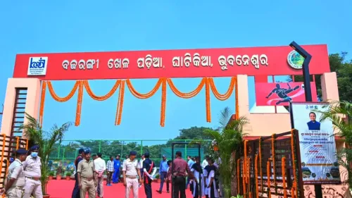 CM Majhi Inaugurates Bajarangi Play Ground in Bhubaneswar