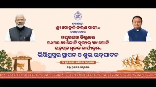 CM Majhi lays foundation for 39 projects worth Rs 430.62 cr in Mayurbhanj