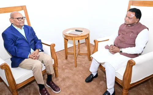 CM Majhi Meets Vedanta Chief Anil Agarwal at Lok Seva Bhavan
