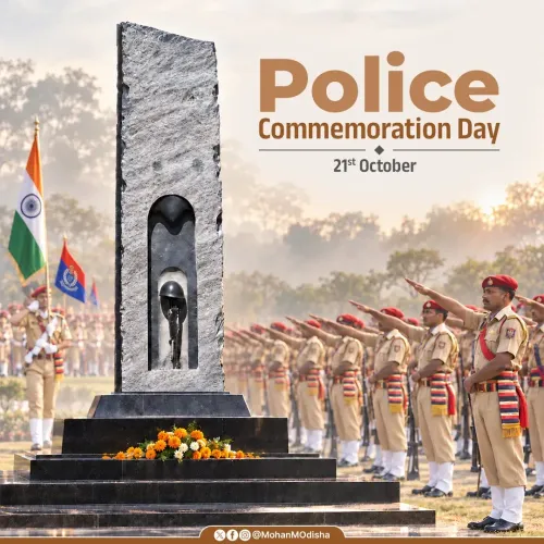 CM Majhi Pays Tribute to Police on Commemoration Day