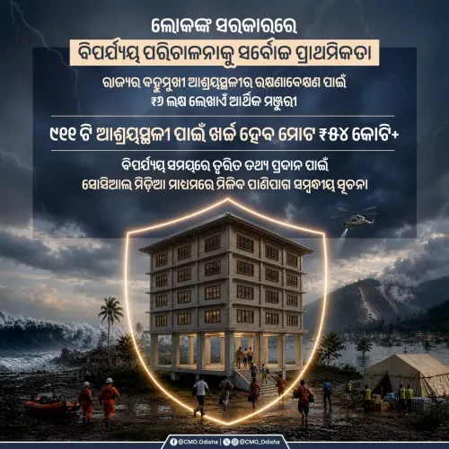CM Majhi Reinforces Odisha's Zero-Casualty Disaster Model