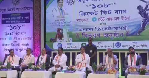 CM Manik Saha at TCA Cricket Equipment Distribution