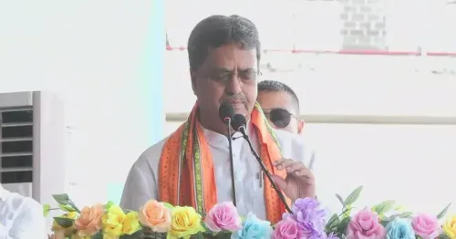 CM Manik Saha flags off Electric MEMU train, Agartala–Karimganj