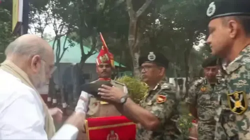 CM Manik Saha Hails Amit Shah's Visit to Lankamura BSF Post