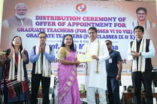 CM Manik Saha hands appointment letters to 1,452 teachers in Tripura