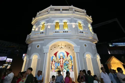 CM Manik Saha inaugurates Durga Puja pandal in Ramnagar