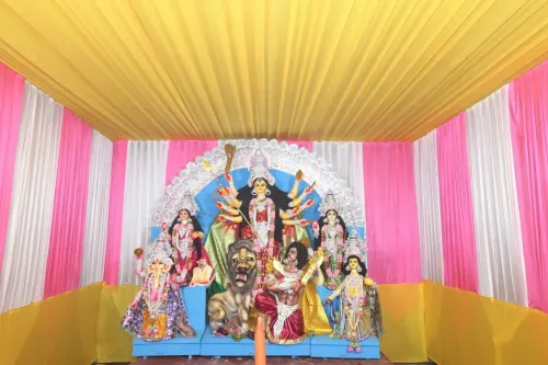 CM Manik Saha joins Durga Puja parikrama at Barodowali