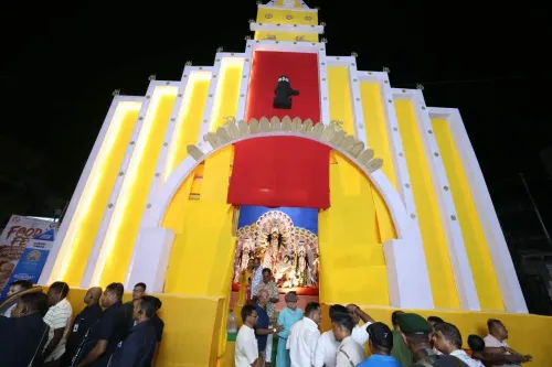 CM Manik Saha joins Durga Puja parikrama at Forward Club