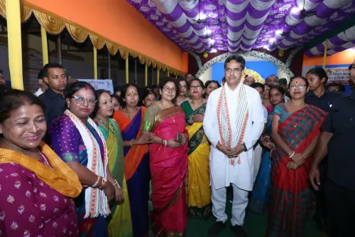 CM Manik Saha joins Maha Shashthi Durga Puja parikrama in Tripura
