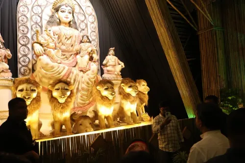 CM Manik Saha joins Panchami puja parikrama at Smriti Club