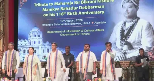 CM Manik Saha marks 118th birth anniversary of Maharaja Bir Bikram