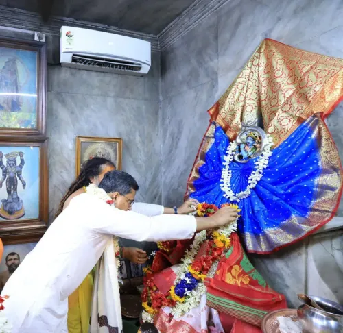 CM Manik Saha Visits Adyapeeth, Seeks Blessings for Tripura