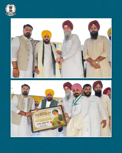 CM Mann hands ₹50 lakh cheque to Panjgrain Kalan panchayat