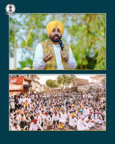 CM Mann Holds Lok Milni at Shamspur, Amloh