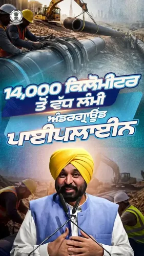 CM Mann: Punjab lays 14,000-km underground canal pipeline