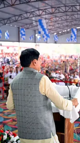 CM Mohan Yadav attends Ram Darbar Pran Pratishtha at Nagda temple