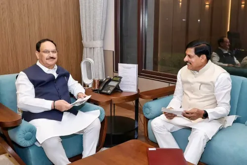 CM Mohan Yadav Calls on Union Minister JP Nadda in Delhi