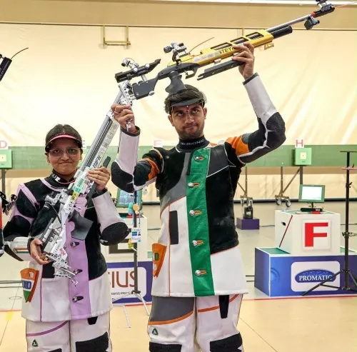CM Mohan Yadav congratulates Sonam Maskar, Himanshu Dhillon on ISSF bronze