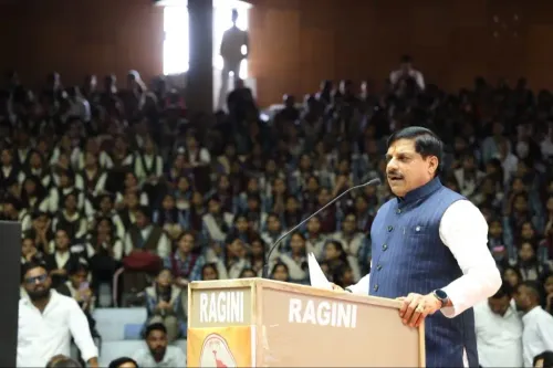 CM Mohan Yadav Distributes Notebooks to Students in Indore