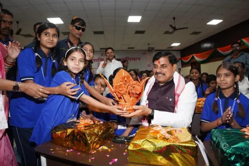 CM Mohan Yadav Engages Girls at NTPC Singrauli Empowerment Drive