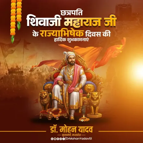 CM Mohan Yadav Greets Nation on Shivaji Maharaj Coronation Day