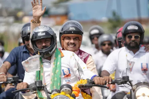 CM Mohan Yadav joins Seva Sankalp Bike Yatra in Dewas