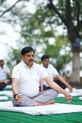 CM Mohan Yadav Joins Villagers for Yoga in Betul's Kukru
