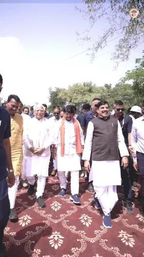 CM Mohan Yadav, Khattar Inspect Simhastha 2028 Works in Ujjain