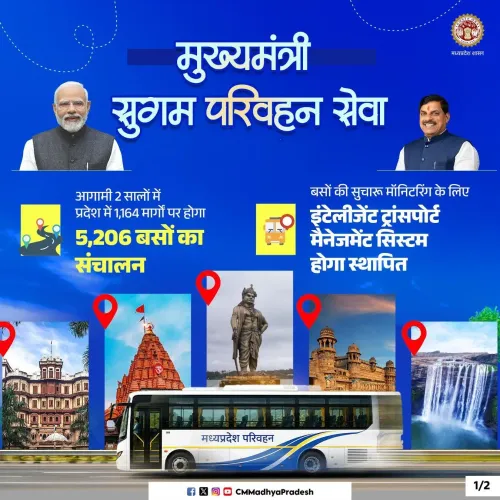 CM Mohan Yadav Launches Sugam Parivahan Bus Scheme in MP