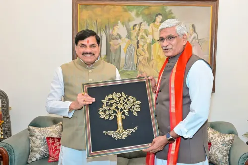 CM Mohan Yadav meets Union Culture Minister Shekhawat in Delhi