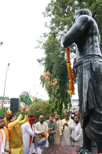 CM Mohan Yadav pays tribute to Chandrashekhar Azad in Alirajpur