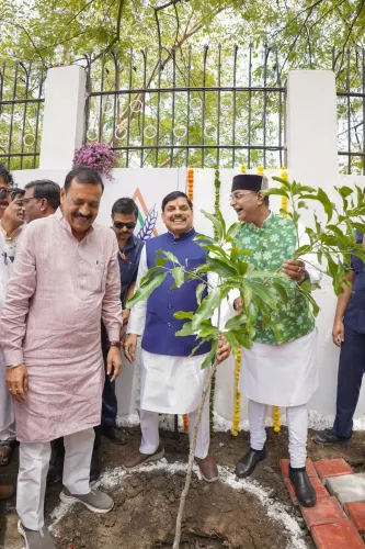 CM Mohan Yadav Plants Mango Sapling Under Ek Ped Maa Ke Naam 2.0