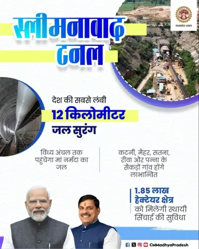 CM Mohan Yadav: Sleemanabad Tunnel to irrigate 1.85 lakh hectares