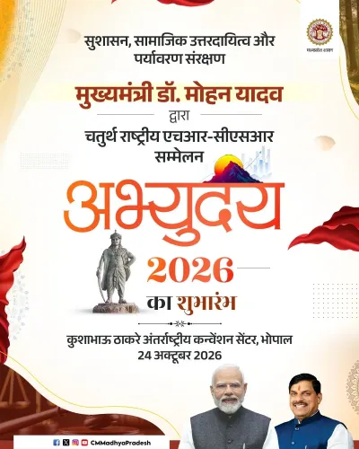 CM Mohan Yadav to Inaugurate Abhyuday-2026 HR-CSR Summit in Bhopal