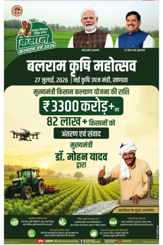 CM Mohan Yadav transfers Rs 3,300 cr to 82 lakh MP farmers