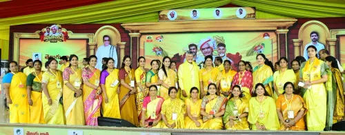 CM Naidu Flags Women's Empowerment at Mahanadu 2026